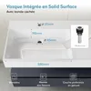 doporro Meuble de Salle de Bain Gris Noir Mat Ensemble de 2 Voir les images du produit 2