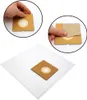 A collage showing vacuum cleaner bags, with close-ups of how to use them. Produktbild-Vorschau