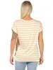 Damen Oberteil T-Shirt Gestreift Shirt Kurzarm Rundhals Produktbild-Vorschau 3