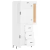 vidaXL Highboard Weiß 69,5x34x180 cm Holzwerkstoff Produktbild-Vorschau 4