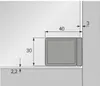 A diagram showing dimensions for a product installation. Náhľad obrázku produktu