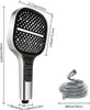 A diagram showing the dimensions of a shower head and hose. Náhľad obrázku produktu