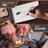 BIIB Penna multitool con luce LED e bussola Nero Anteprima dell’immagine prodotto 4
