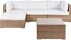 BELIANI Lounge Set Naturfarben Polyrattan und Aluminium Produktbild-Vorschau 1