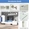Merax TV Wohnwand Set 3-teilig mit LED, Hochglanz Produktbild-Vorschau 8