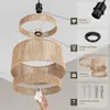 Suspension LIGNEA LUX en jute au style bohème 40W - marron Voir les images du produit 3