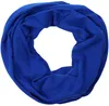 A blue infinity scarf is shown against a white background. Produktbild-Vorschau