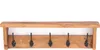 WANDGARDEROBE "GERDA" | Mahagoni Holz, 5 Haken | Produktbild-Vorschau 2