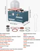 A vacuum casting machine with its accessories and dimensions displayed. Anteprima dell’immagine prodotto
