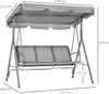 Outsunny Hollywoodschaukel 3-Sitzer Schaukelbank Produktbild-Vorschau 3