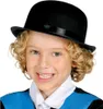 schwarze Melone Hut aus Filz für Kinder Produktbild-Vorschau 1