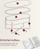 VASAGLE Couchtisch, Beistelltisch, moderner mit Stoffkorb, Produktbild-Vorschau 7