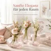 Dekovase im 3er Set aus Glas 3 Formen Oval, Flasche und Produktbild-Vorschau 4