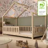 Crazy Pine Hausbett 140x200 cm – Kinderbett aus Naturholz – Produktbild-Vorschau 13