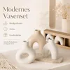 Keramik Vasen Set 3-teilig – Handgearbeitete Steingut Vasen Produktbild-Vorschau 13