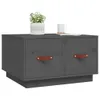 The Living Store Couchtisch Grau 60x53x35 cm Massivholz Produktbild-Vorschau 4