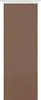 A plain, solid brown fabric panel, likely a curtain or blind, hanging from a white track at the top. Produktbild-Vorschau