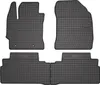 2009-2018 Toyota Verso tappetini in gomma nera 4 pezzi Anteprima dell’immagine prodotto 1