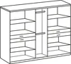 wimex Kleiderschrank Taiga, weiß, Drehtürenschrank, 225 cm Produktbild-Vorschau 2