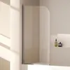 EMKE 70x140cm Duschtrennwand für Badewanne Faltwand Produktbild-Vorschau 1
