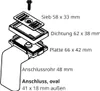 TG-Kunststoffe Überlauf 90 Grad mit Blende 58x33 mm Produktbild-Vorschau 2