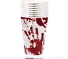 Párty kelímky - krev - krvavé otisky - Halloween - 355 ml - Náhled obrázku produktu 2