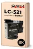 Brother LC-521 kompatible Druckerpatrone Schwarz - Produktbild-Vorschau 1