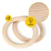 4FIZJO Holz-Gymnastikringe, 2 Stück, für Krafttraining, Produktbild-Vorschau 6