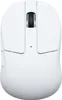 A top-down view of a white wireless computer mouse against a white background. Produktbild-Vorschau