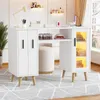 TWSOUL Arbeitstisch Nageltisch mit LED-Beleuchtung – Produktbild-Vorschau 7