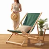 Mucola Strandstuhl klappbar Strandliege Holz Liegestuhl Produktbild-Vorschau 4