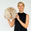 Wanduhr Giraffe Design aus MDF, ca. 26,5 cm, geräuscharm, Produktbild-Vorschau 2
