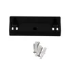 A black mounting bracket and a set of screws and wall anchors are shown against a white background. Náhled obrázku produktu