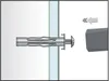Hohlraumdübel HRM Ø 8 mm Dübellänge 46 mm M4 Galvanisch Produktbild-Vorschau 3