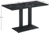Kondela Bistro-Esstisch Rinaldo Typ 2 120x60 cm - schwarzer Produktbild-Vorschau 3