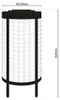 Solarleuchte Garten Laterne 26 cm Solarlampe Außen Produktbild-Vorschau 6