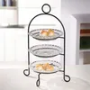 Etagere Metall 3 Glastellern – Retro Gebäckständer Produktbild-Vorschau 6