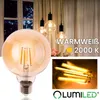 LUMILED 3 sztuki Żarówka LED E27 G95 4W Zastępuje 40W 470lm Podgląd zdjęcia produktu 3