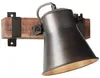 Brilliant Wandleuchte Spotstrahler Plow Schwarz/Holz max. Produktbild-Vorschau 4