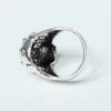 3D Edelstahl Ring Totenkopf Skull Gr. 56 = 17,8 mm Silber Produktbild-Vorschau 4