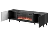 MIRJAN24 TV-Lowboard Vamos Grey 180 mit Kamin, TV-Schrank Produktbild-Vorschau 4