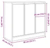vidaXL Artisan dubový príborník 85x34x76 cm materiál na Náhľad obrázku produktu 8