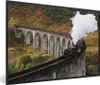 MuchoWow® MuchoWow® Gerahmtes Poster Ein Dampfzug überquert Produktbild-Vorschau 1