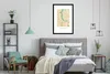 MuchoWow® Gerahmtes Poster Rostock - Karte - Stadtplan - Produktbild-Vorschau 7