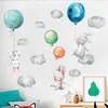 Wandsticker Hasen Wandtattoo Kinderzimmer Kaninchen Sterne Produktbild-Vorschau 5