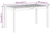vidaXL Zahradní stůl 140x80x74 cm Masivní dřevo Akácie Náhled obrázku produktu 7