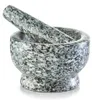Mortier avec pilon en granit, gris, diamètre 13 cm Voir les images du produit 6