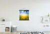 MuchoWow® Textilposter Sonnenblume - Sonne - Wolken 60x60 Produktbild-Vorschau 2