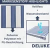 DELUKE® Markisenbespannung Markisenstoff Wasserabweisend Produktbild-Vorschau 3