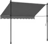 vidaXL Markise Einziehbar Anthrazit 250x150 cm Stoff und Produktbild-Vorschau 4